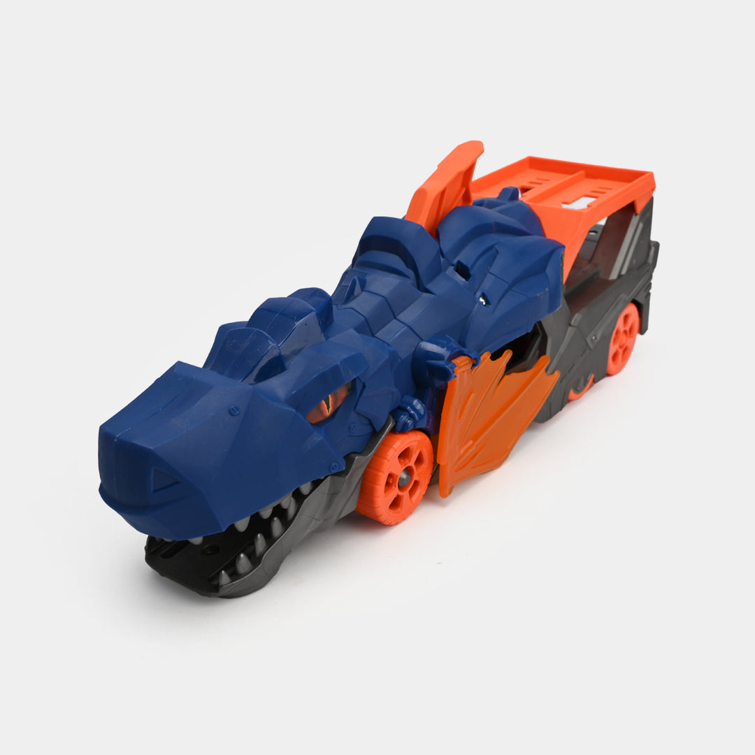 Dinosaur Car Carrier & Launcher – Interactive Toy Vehicle with Car Storage