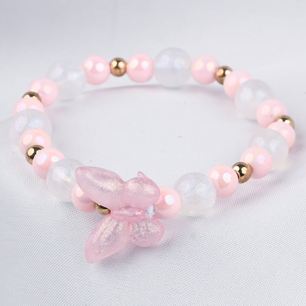 GIRLS ELEGANT BEADED NECKLACE & BRACELET