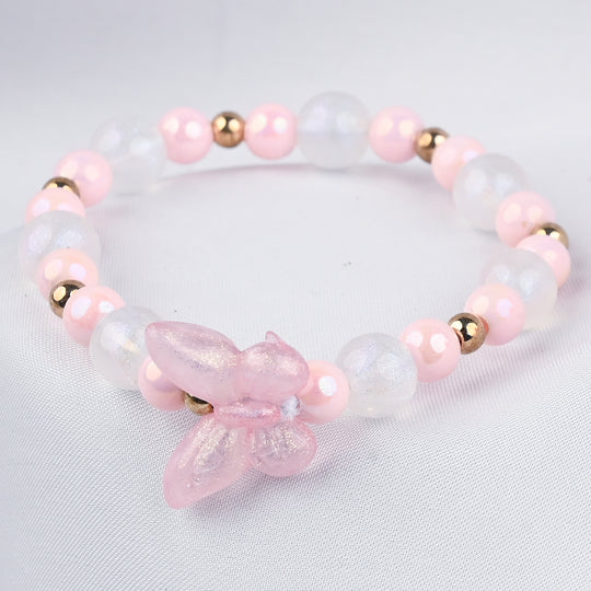 GIRLS ELEGANT BEADED NECKLACE & BRACELET