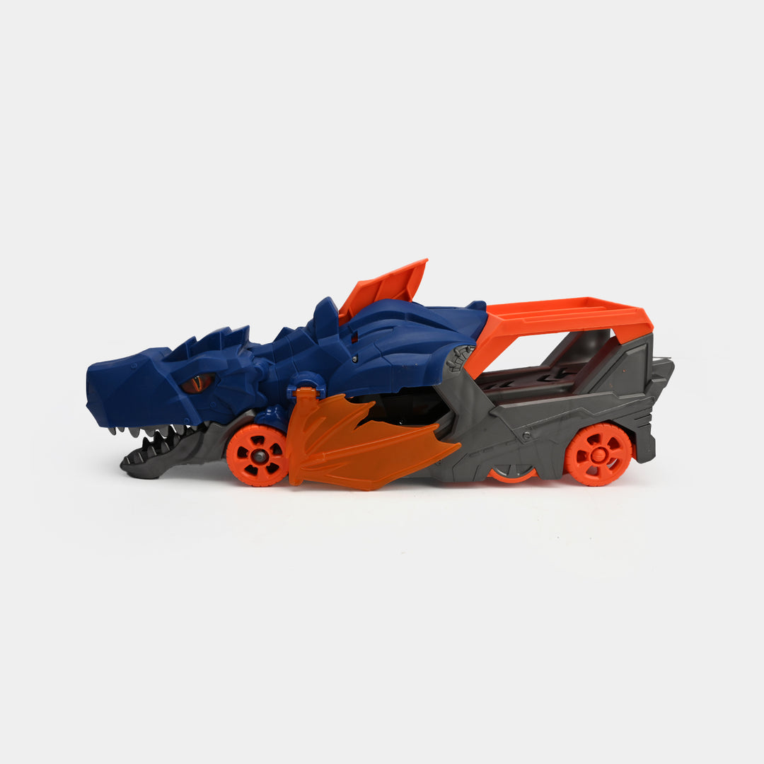 Dinosaur Car Carrier & Launcher – Interactive Toy Vehicle with Car Storage