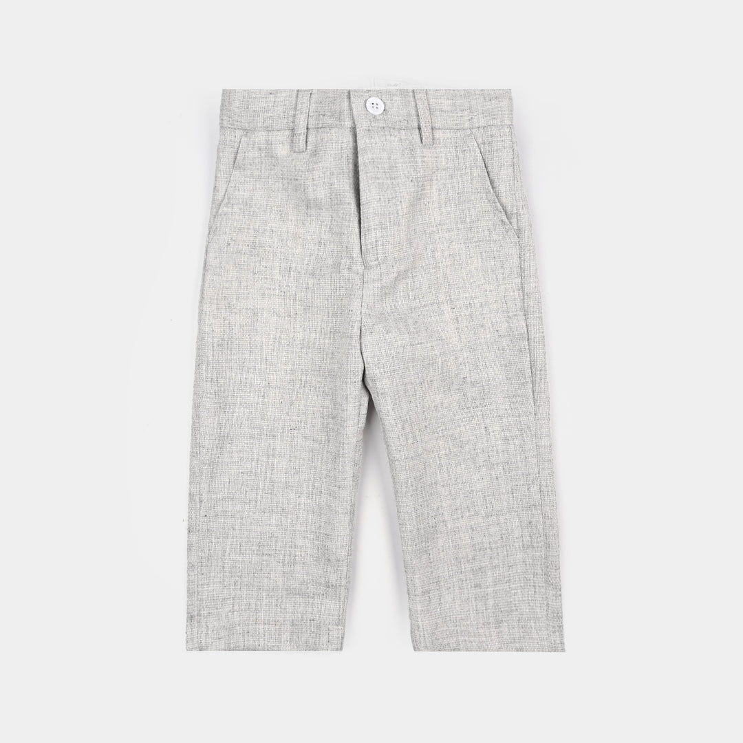 Boys Cotton, Polyester Coat Pant-Off.White