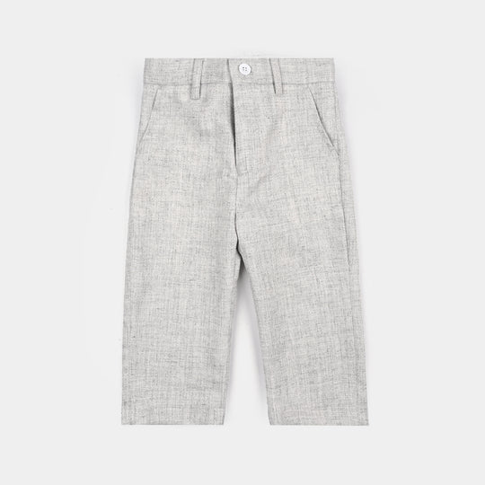 Boys Cotton, Polyester Coat Pant-Off.White
