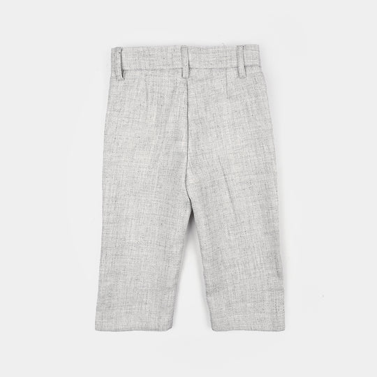 Boys Cotton, Polyester Coat Pant-Off.White