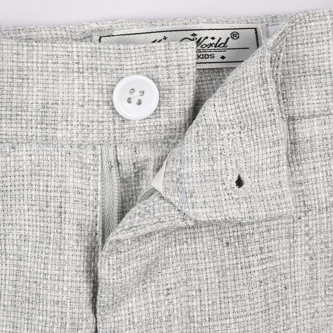 Boys Cotton, Polyester Coat Pant-Off.White