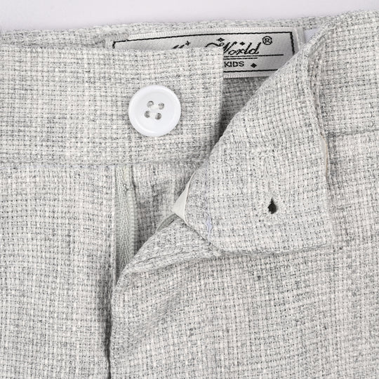 Boys Cotton, Polyester Coat Pant-Off.White