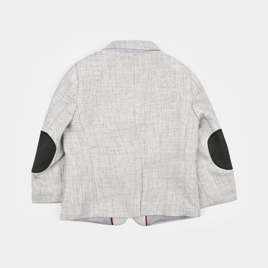 Boys Cotton, Polyester Coat Pant-Off.White
