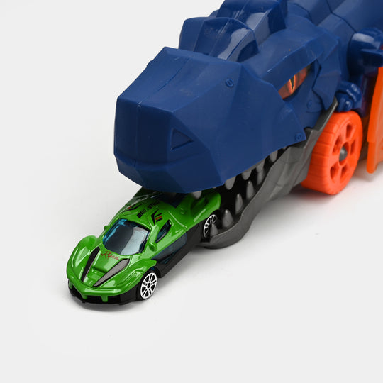 Dinosaur Car Carrier & Launcher – Interactive Toy Vehicle with Car Storage