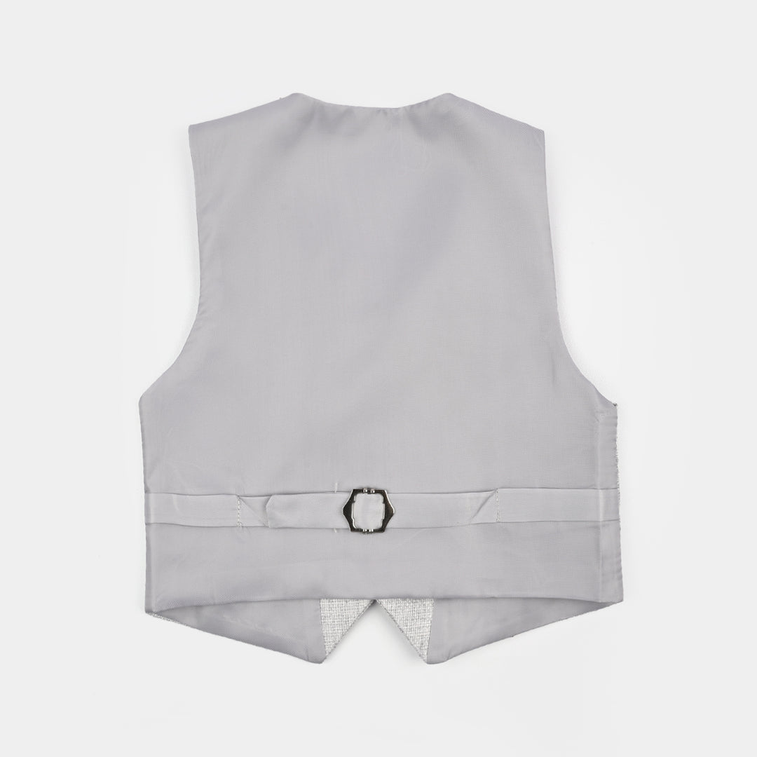 Boys Cotton, Polyester Coat Pant-Off.White