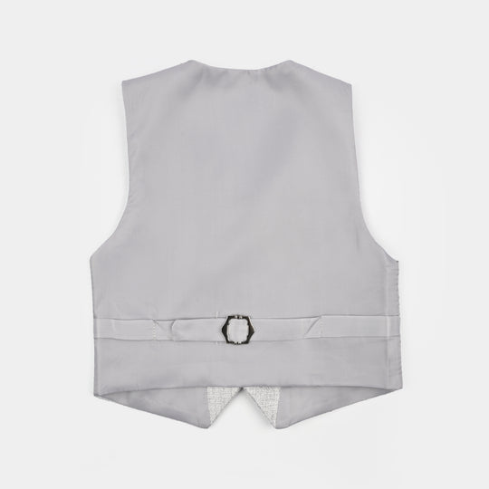 Boys Cotton, Polyester Coat Pant-Off.White