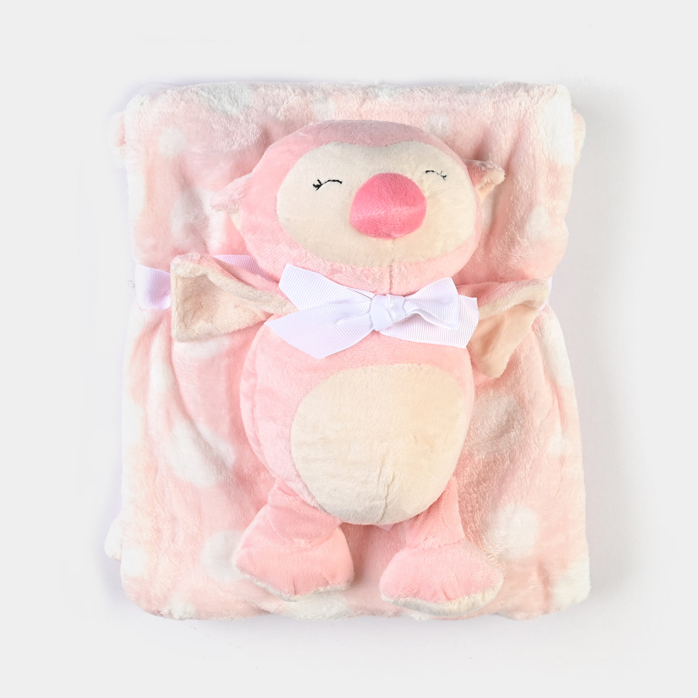 Cute Baby Blanket With Stuff Toy