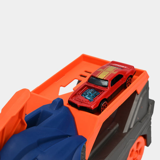 Dinosaur Car Carrier & Launcher – Interactive Toy Vehicle with Car Storage