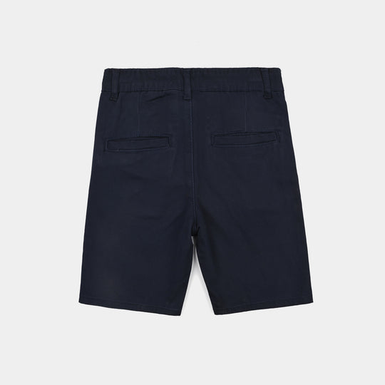 Boys Cotton Twill Short Basic NY-Iris.Navy