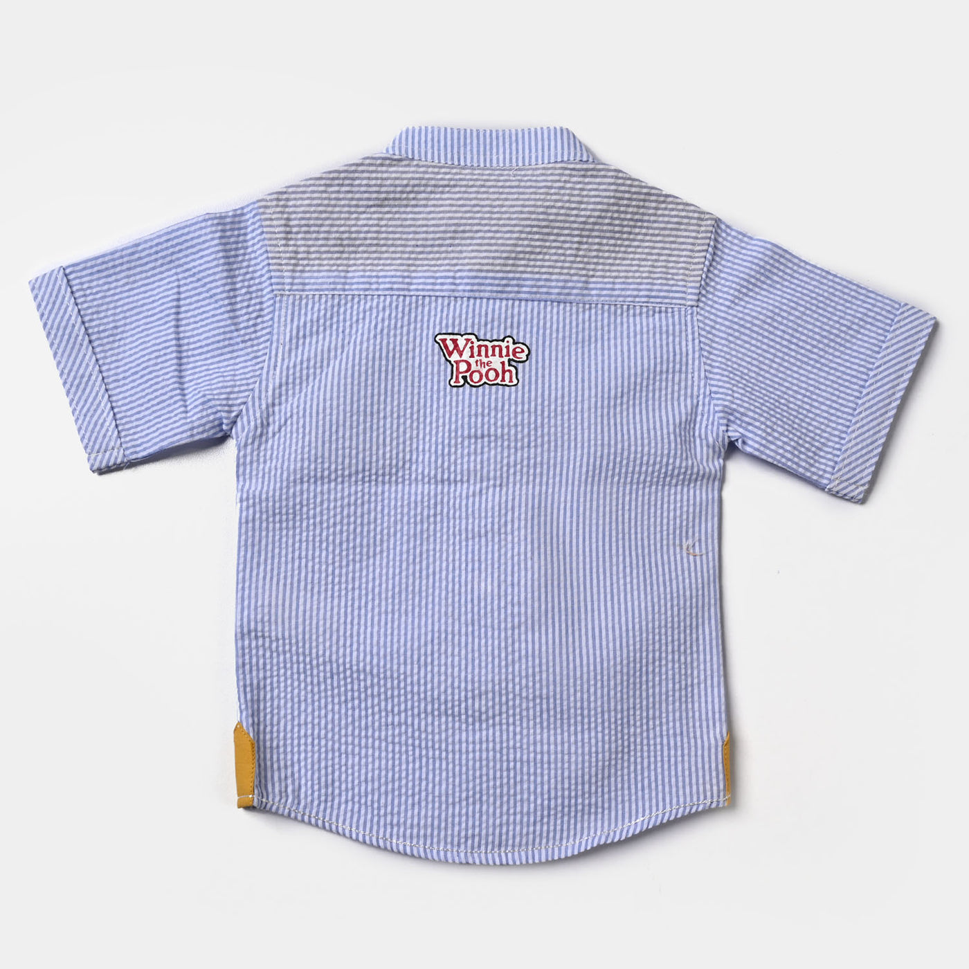 Infant Boys Yarn Dyed Basic Casual Shirt -L/BLUE