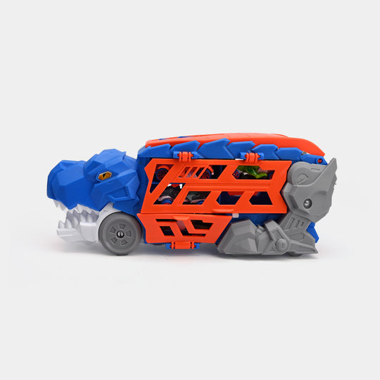 Dinosaur Car Carrier & Launcher – Interactive Toy Vehicle with Car Storage
