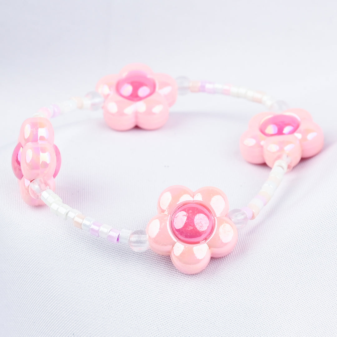 GIRLS ELEGANT BEADED NECKLACE & BRACELET