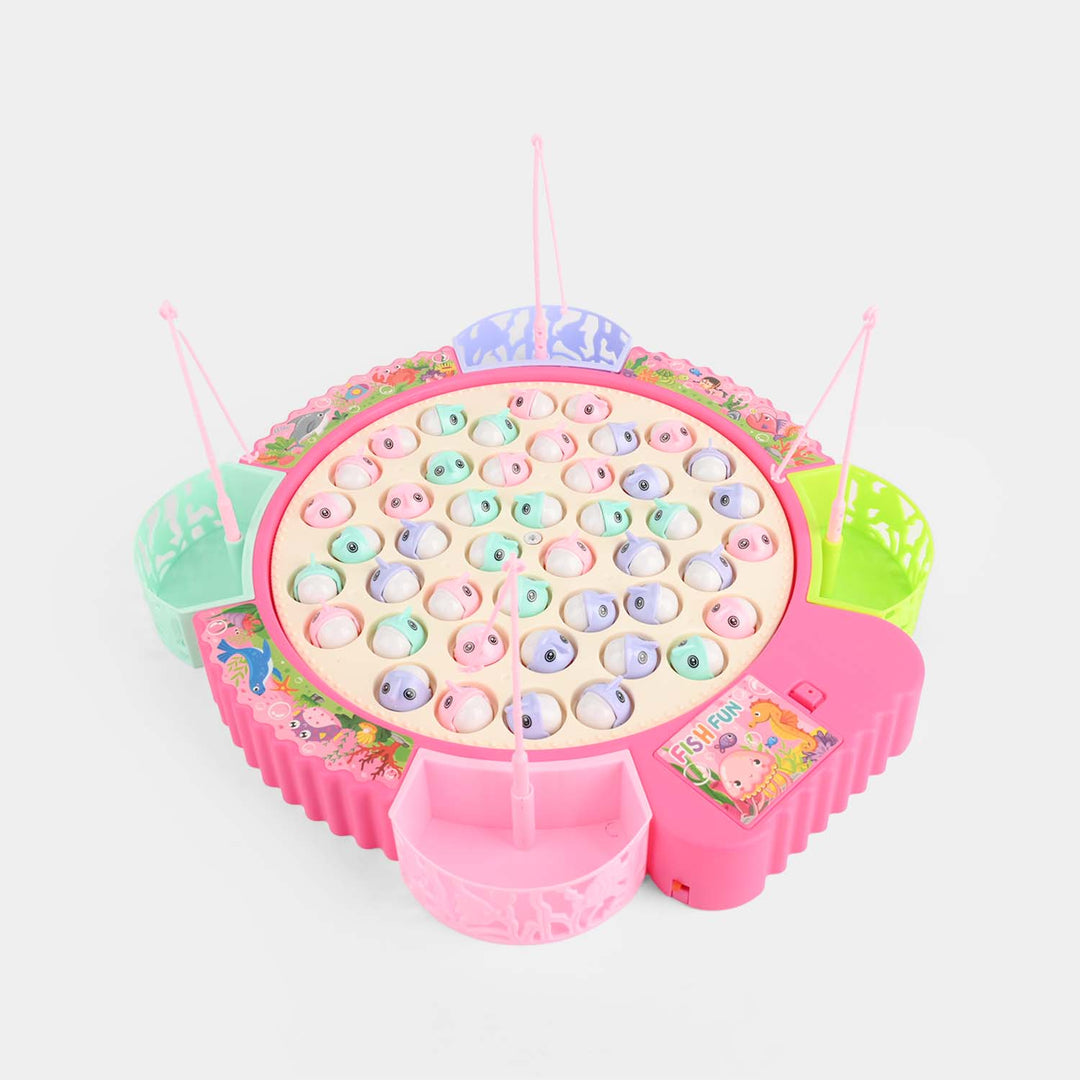 Electric Rotating Fishing Game Set