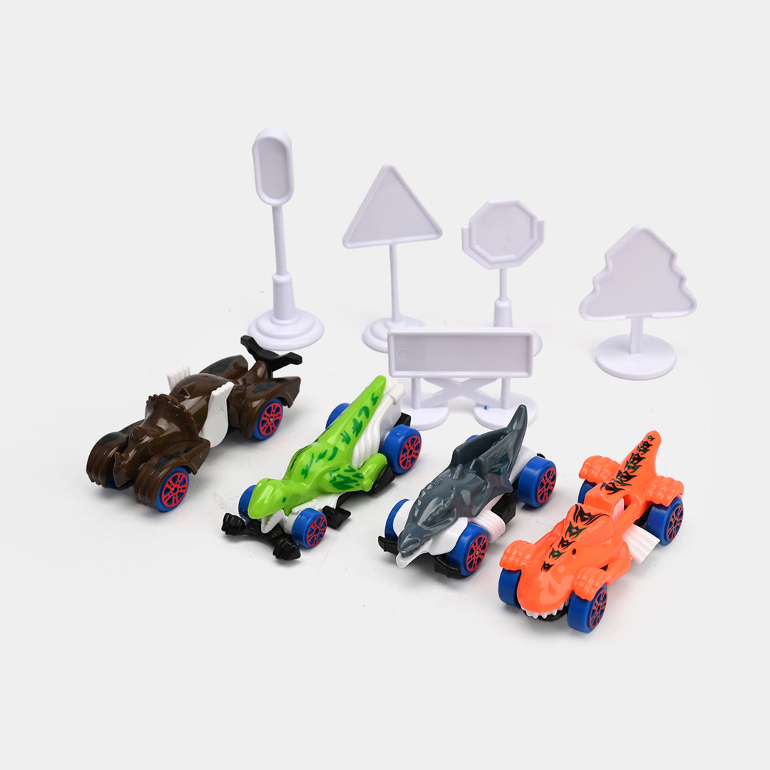 Dinosaur Car Carrier & Launcher – Interactive Toy Vehicle with Car Storage