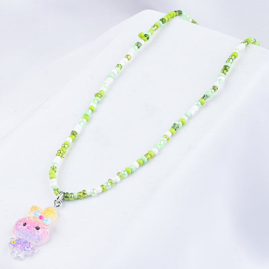 GIRLS CHARM BEADED NECKLACE