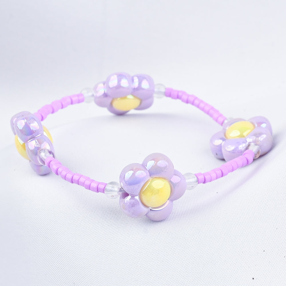 GIRLS ELEGANT BEADED NECKLACE & BRACELET