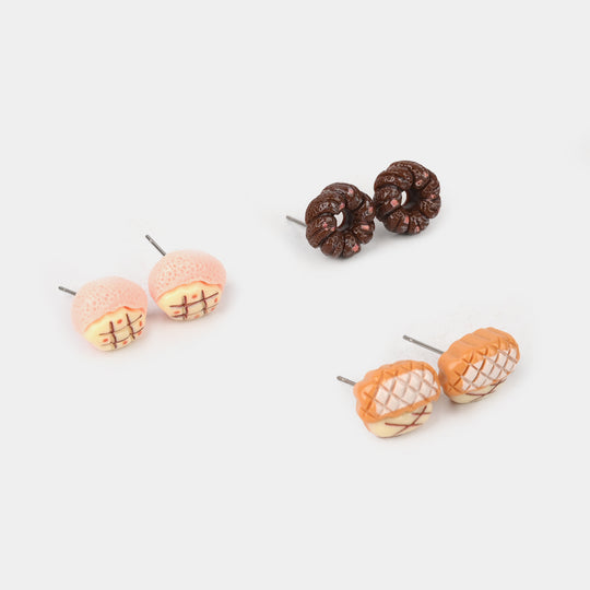 Colorful Ear Tops – Pack of 3 for Little Girls