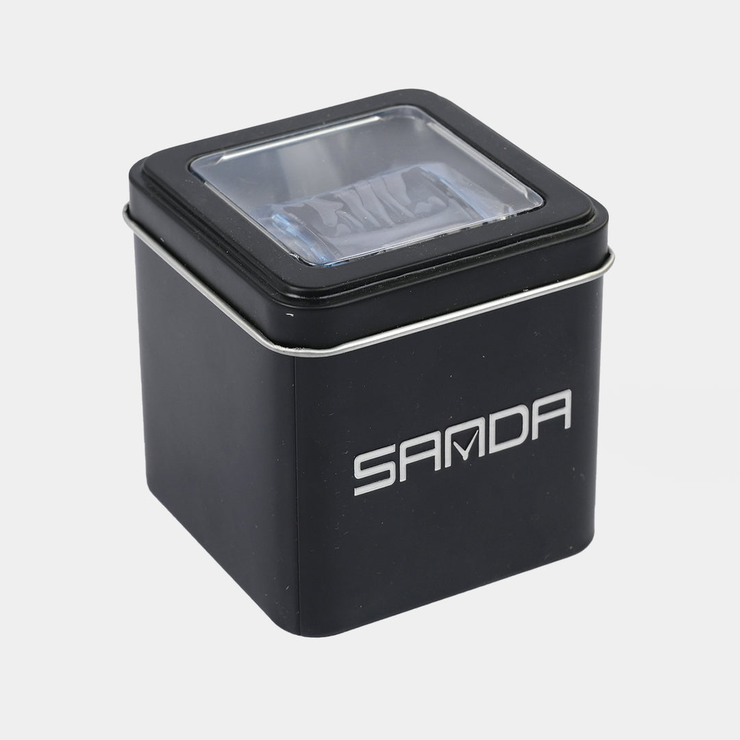Square Dual-Display Wrist Watch