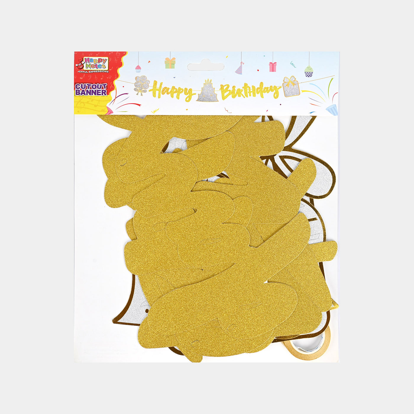 HBD Glitter Decoration Banner