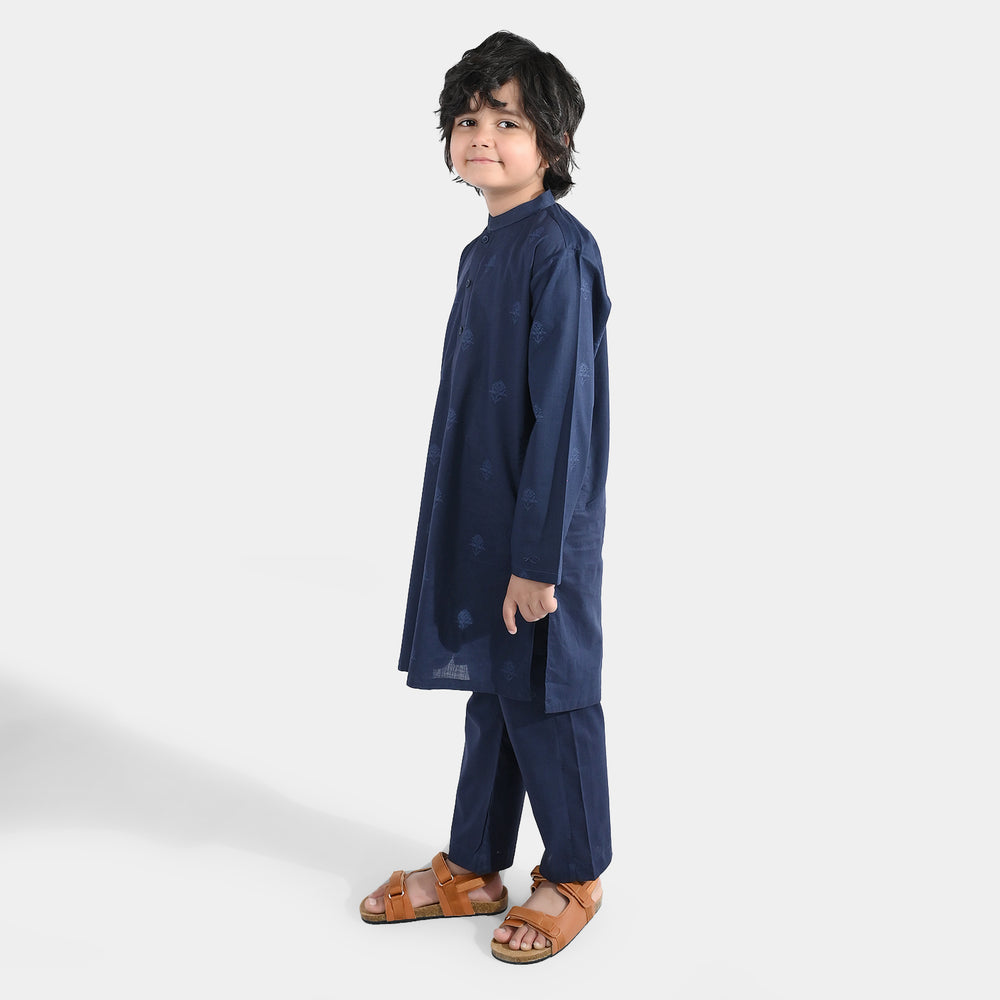 Boys Poly Viscose 2 Piece Suit (Royal) - Blue