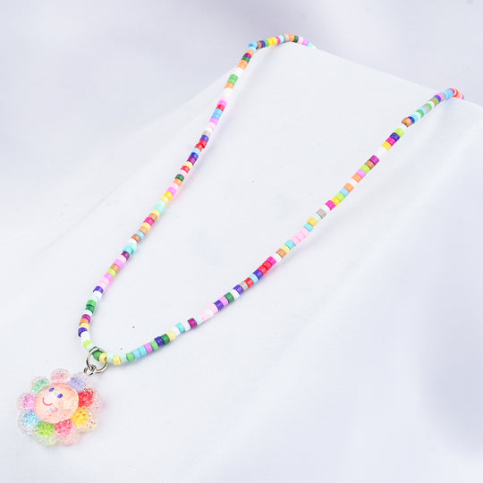 GIRLS CHARM BEADED NECKLACE