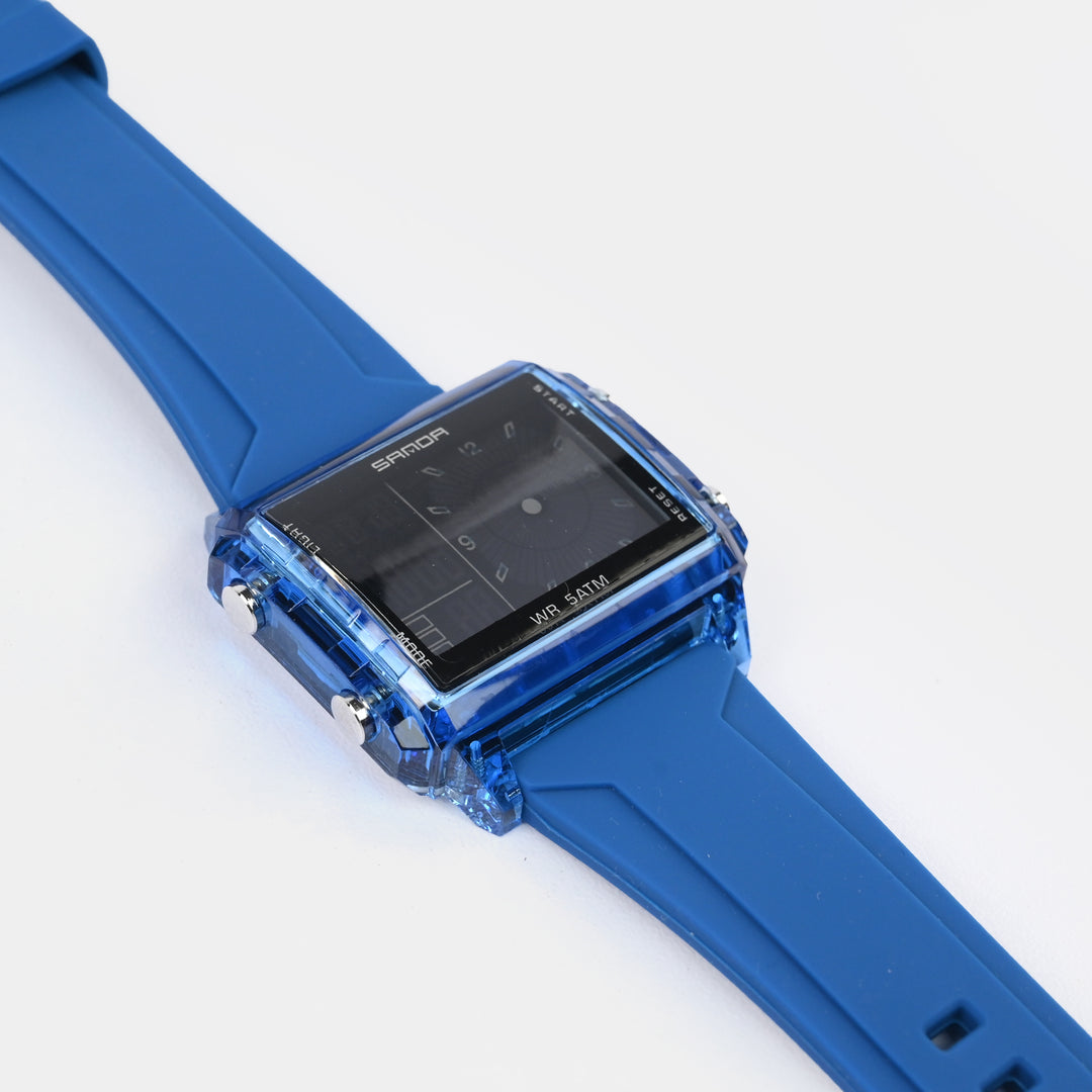 Square Dual-Display Wrist Watch