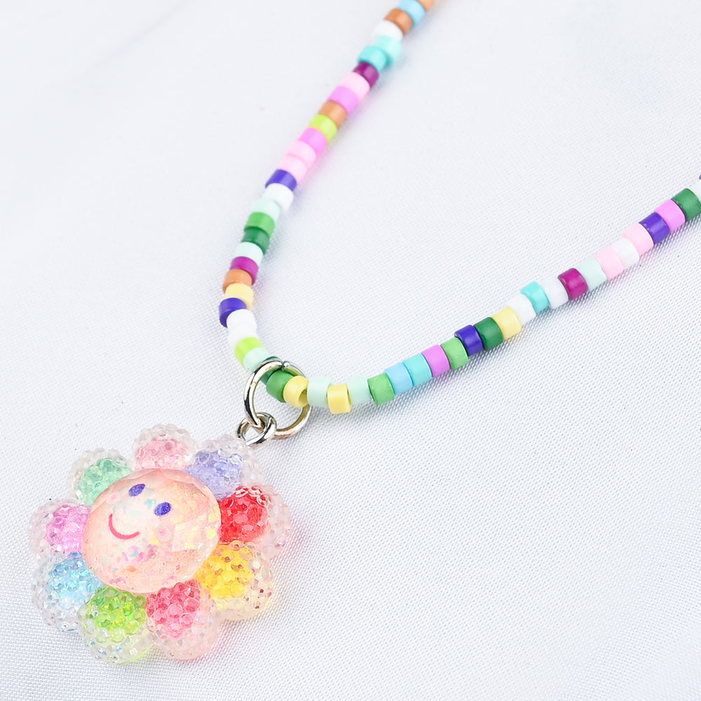 GIRLS CHARM BEADED NECKLACE