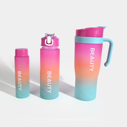 Premium 3-in-1 Water Bottle & Tumbler Set