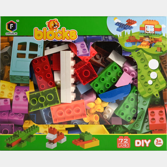 Colorful Building Blocks Set 72Pcs
