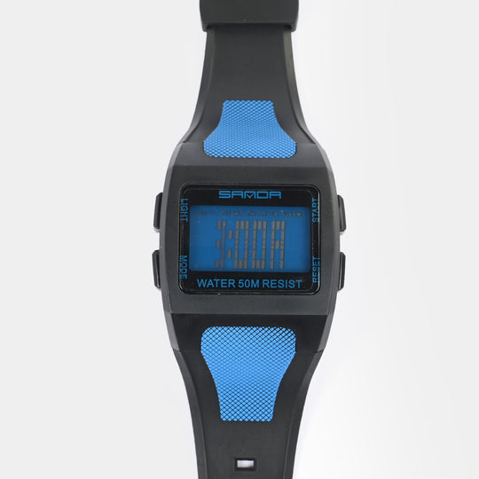 Square Digital Display Sports Wrist Watch