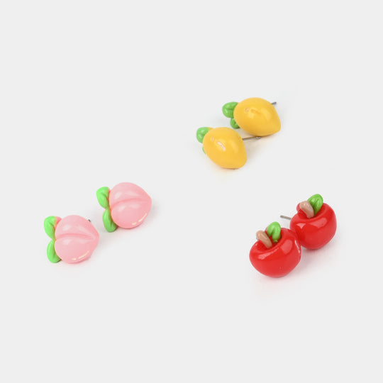Colorful Ear Tops – Pack of 3 for Little Girls
