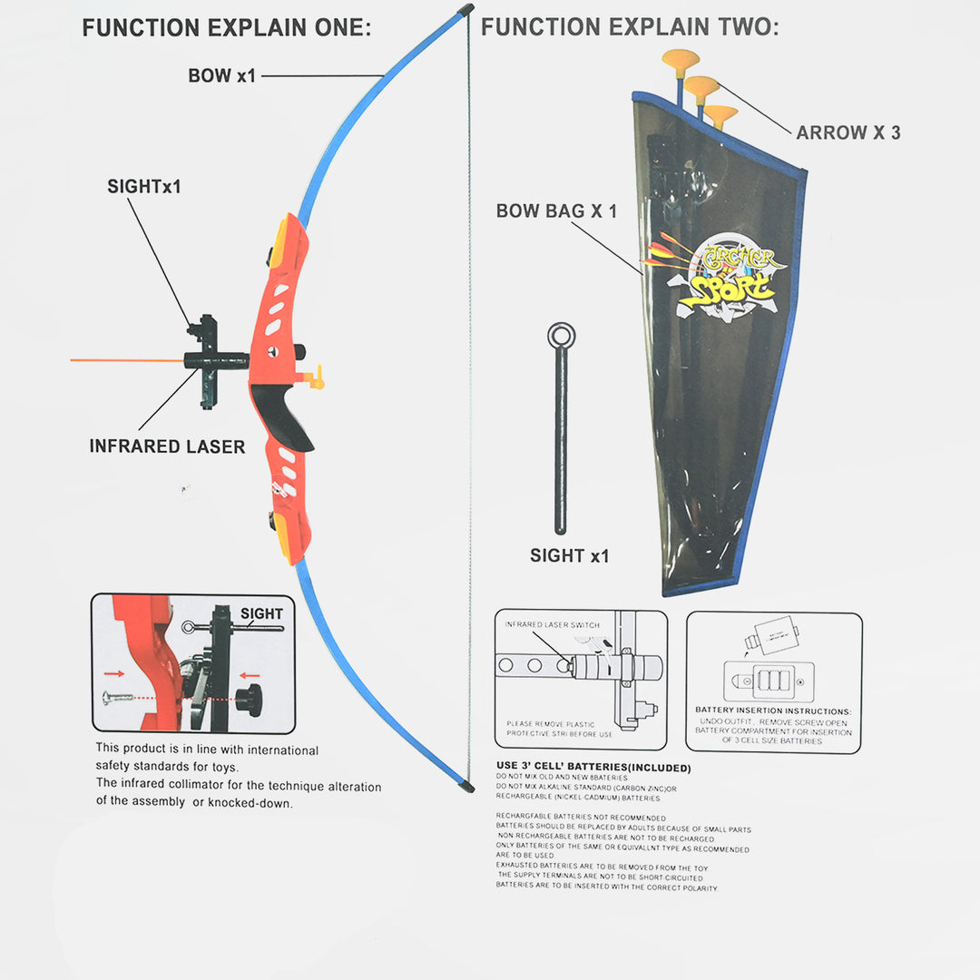 Children's Archery Bow and Arrow Toy Set