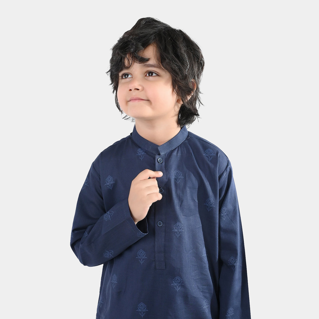 Boys Poly Viscose 2 Piece Suit (Royal) - Blue