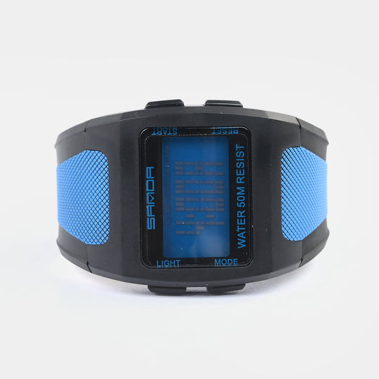 Square Digital Display Sports Wrist Watch