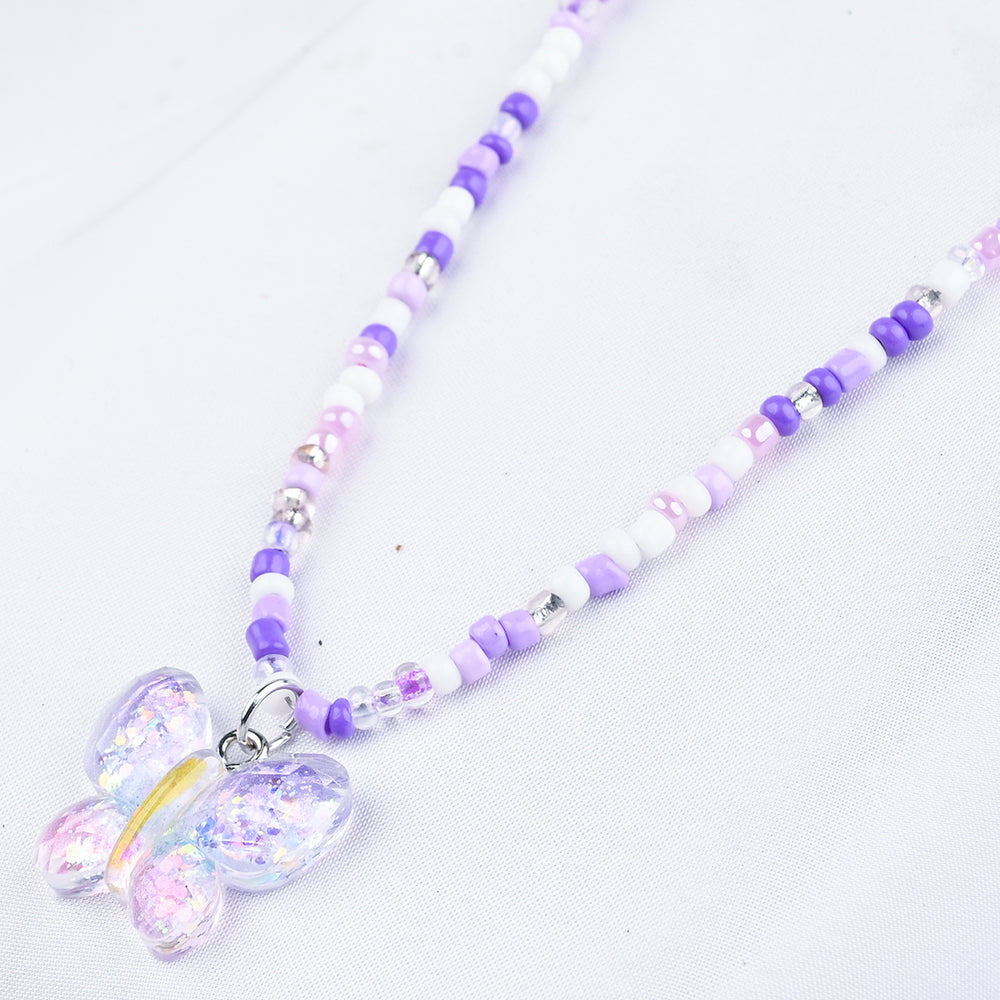 GIRLS CHARM BEADED NECKLACE