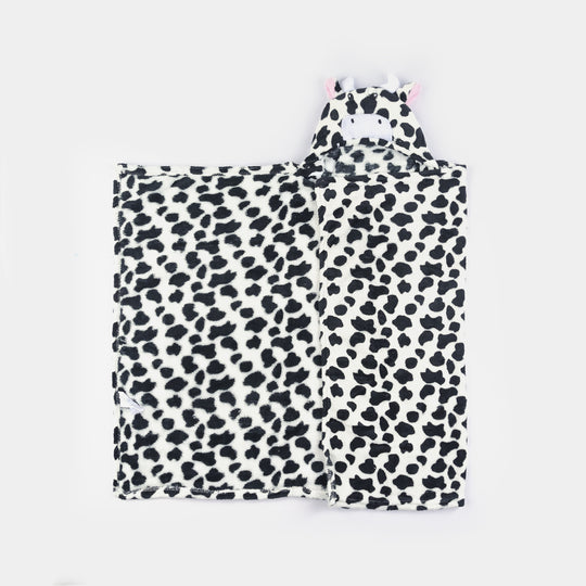 Hooded Character Blanket 0M+ | Cow P01