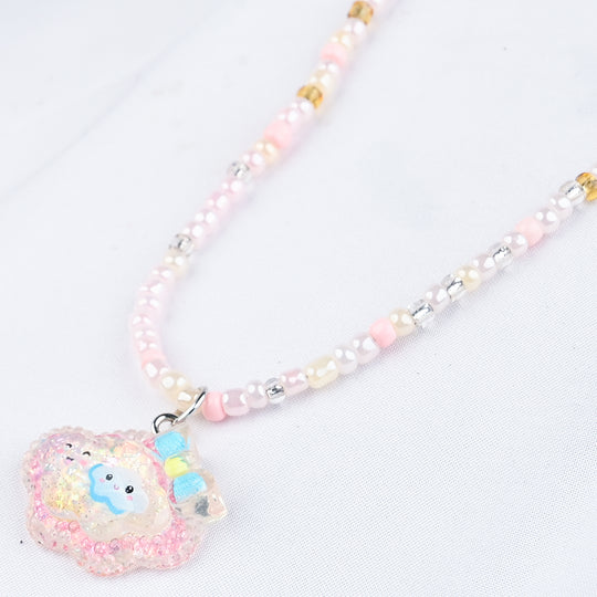 GIRLS CHARM BEADED NECKLACE