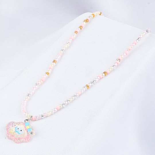 GIRLS CHARM BEADED NECKLACE