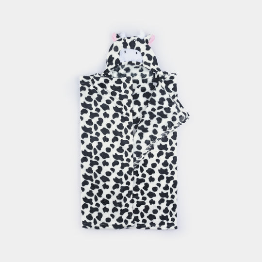 Hooded Character Blanket 0M+ | Cow P01
