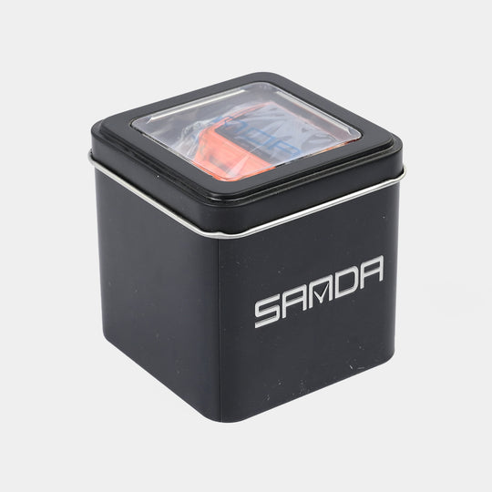 Square Dual-Display Wrist Watch
