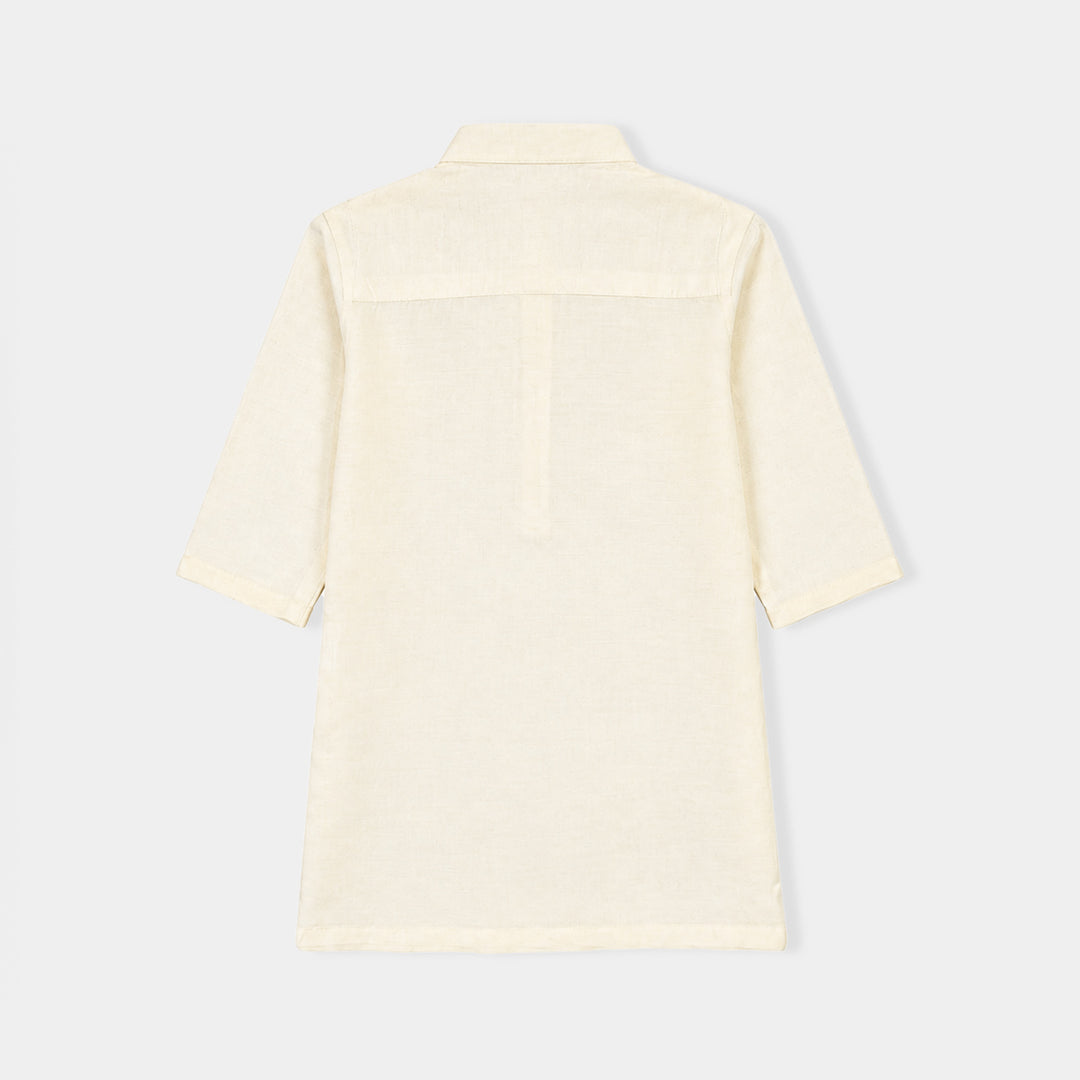 Infant Boys Poly Cotton 3Piece Suit Jagmag - Off White