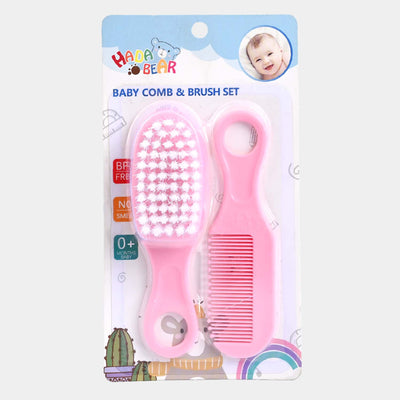 Baby Comb & Brush Set | Pink