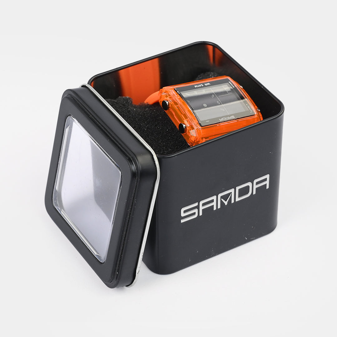 Square Dual-Display Wrist Watch
