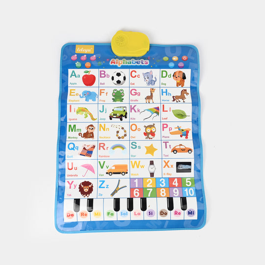 Alphabet And Piano Learning Wall Chart for kids