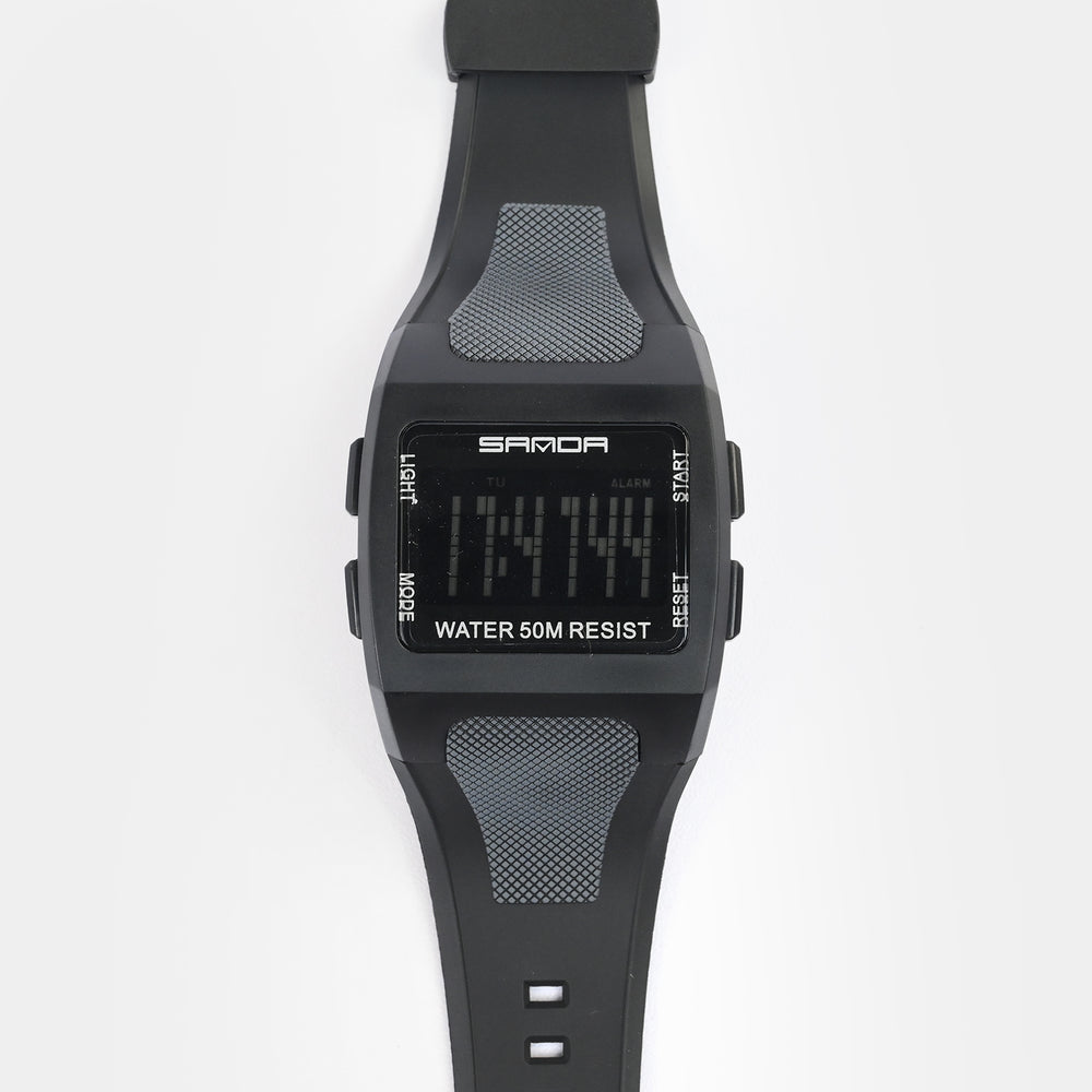 Square Digital Display Sports Wrist Watch