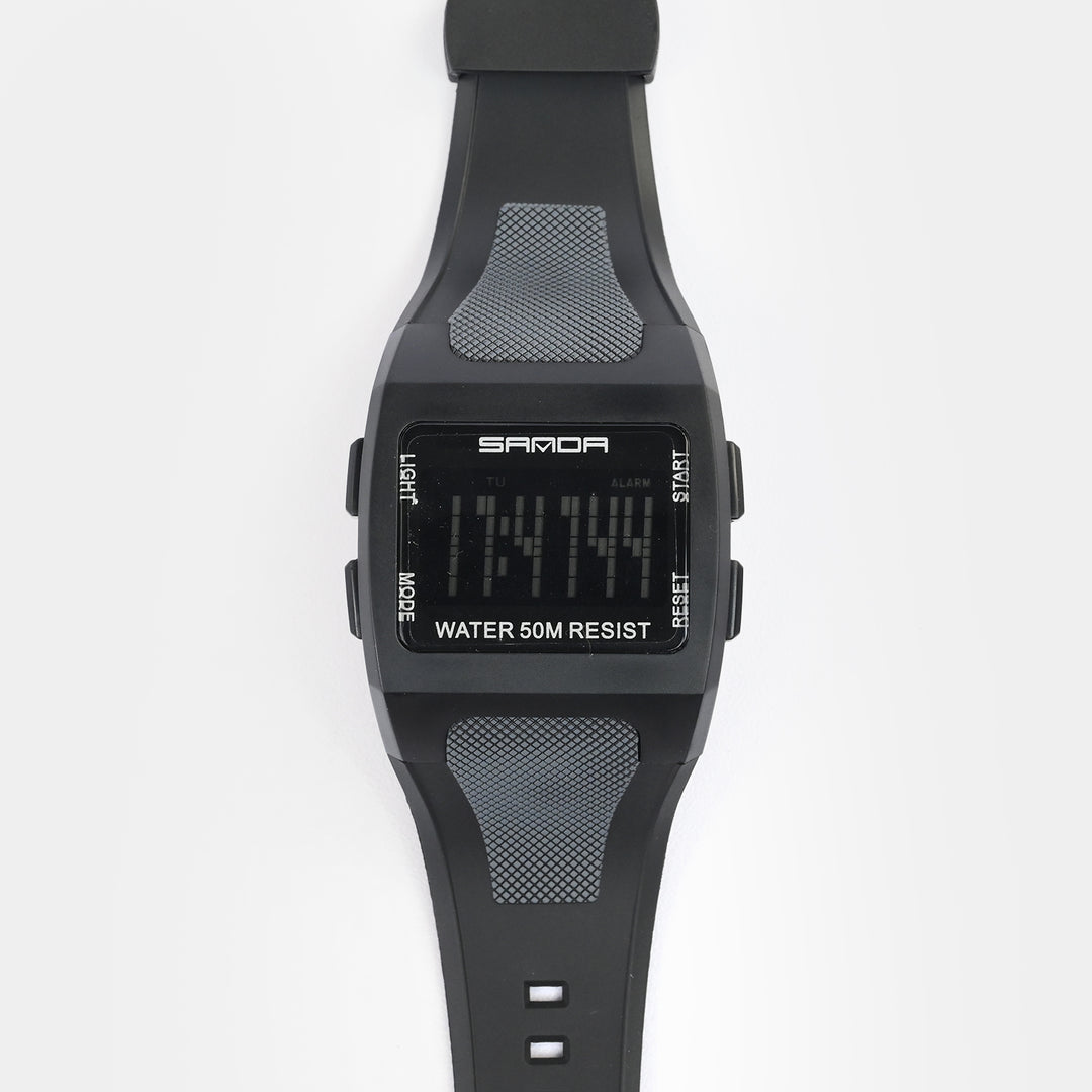 Square Digital Display Sports Wrist Watch