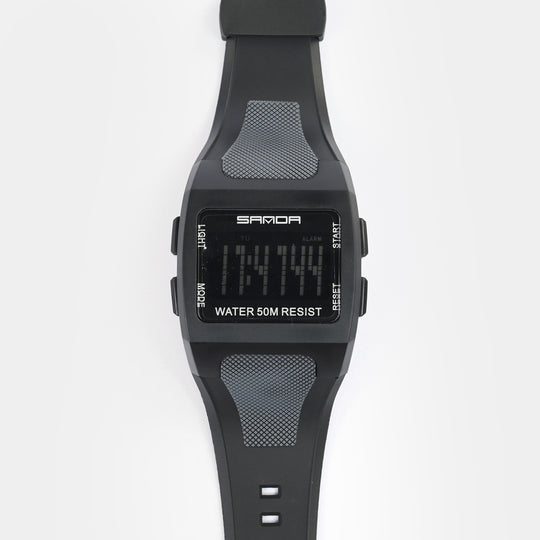 Square Digital Display Sports Wrist Watch